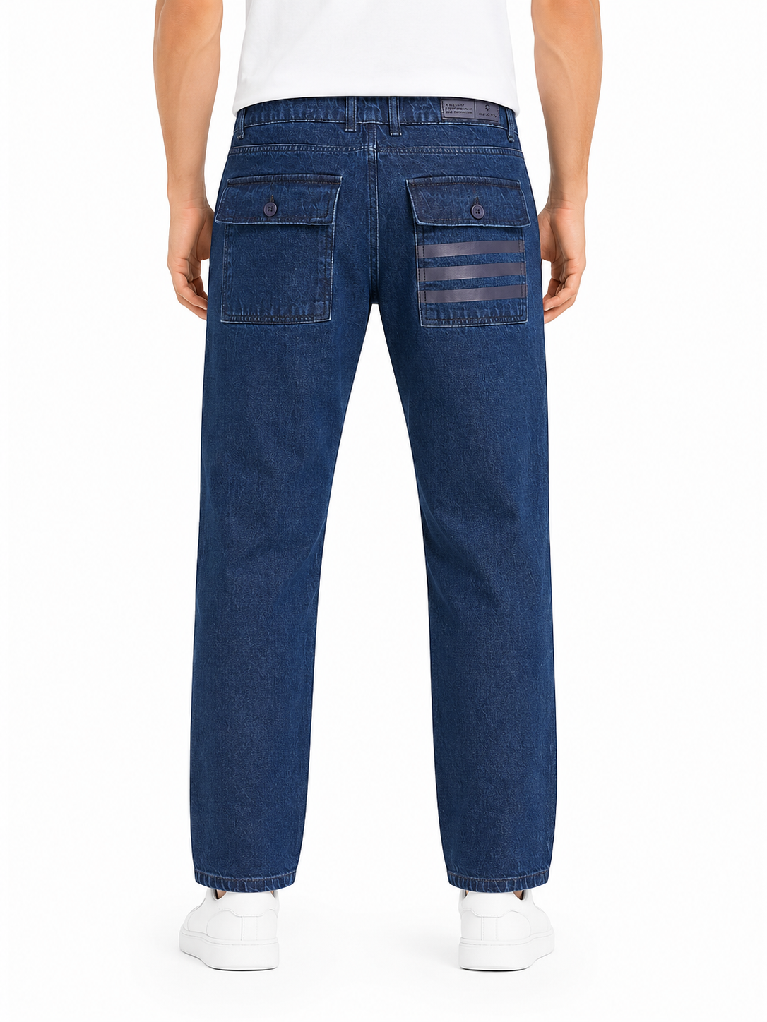 MATALINO Straight Fit Utility Denim Jeans – Dark Indigo