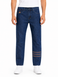 MATALINO Straight Fit Utility Denim Jeans – Dark Indigo