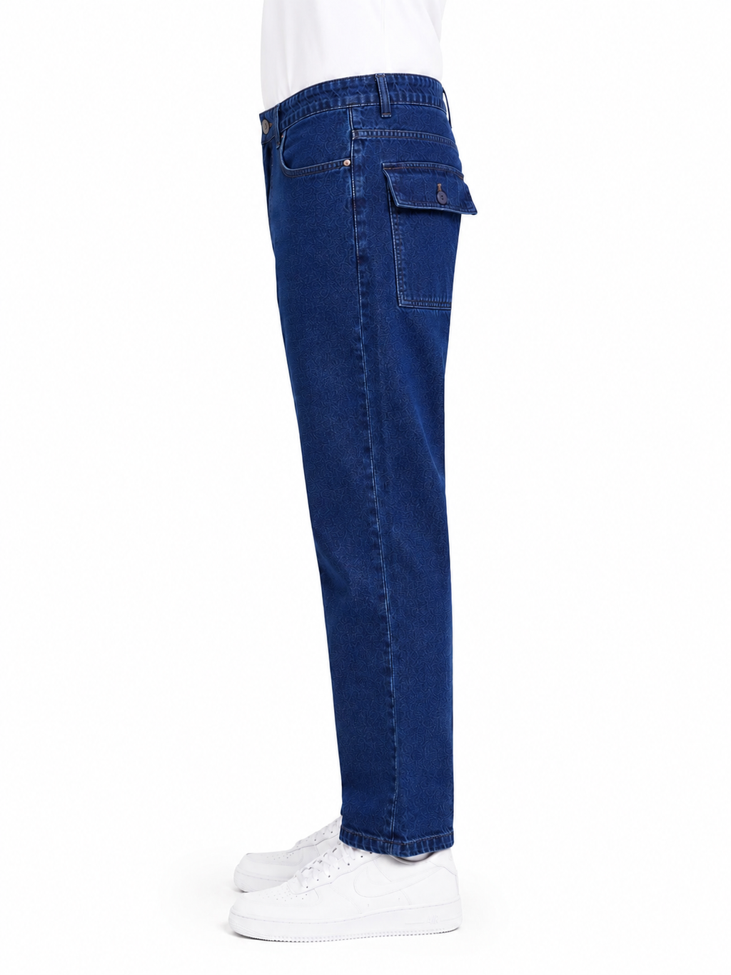 MATALINO Straight Fit Utility Denim Jeans – Dark Indigo