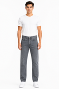 MATALINO Men's Grey Straight Fit Jeans