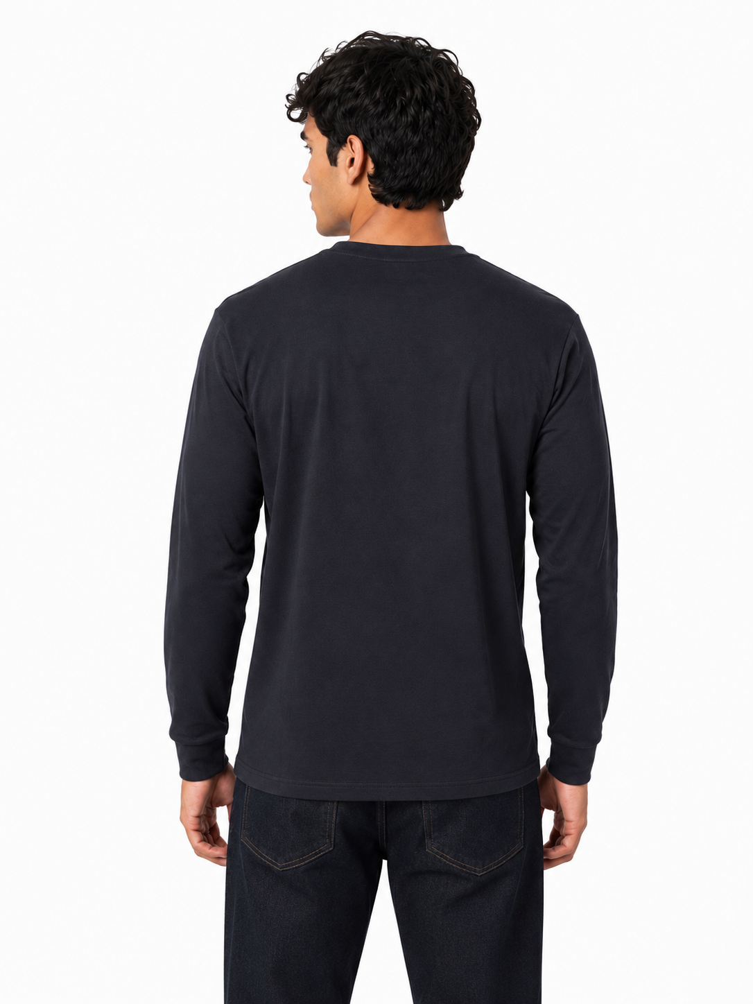 MATALINO Premium Full Sleeve Crew Neck T-Shirt – Black