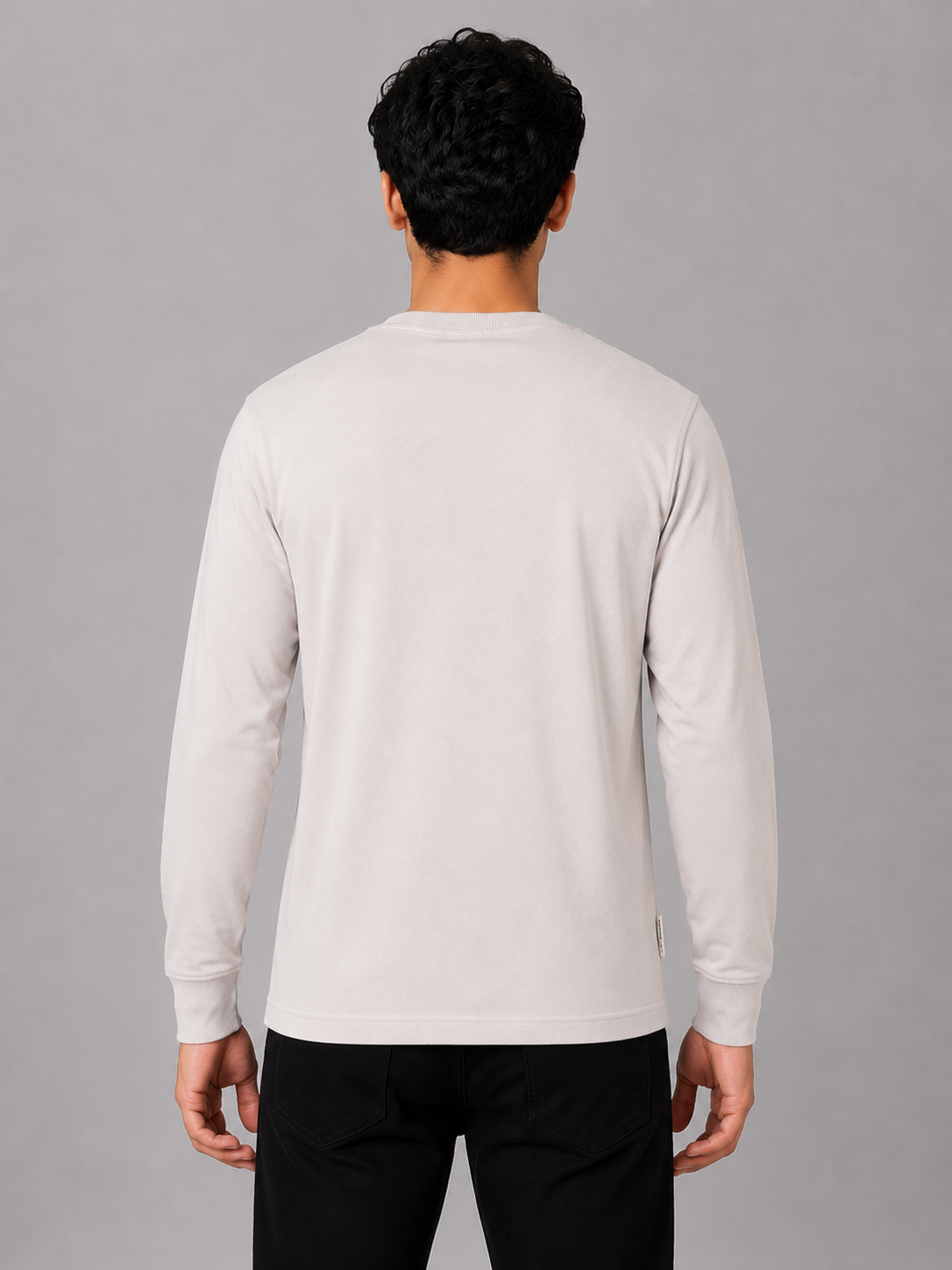MATALINO Embroidered Full Sleeve T-Shirt – Off White