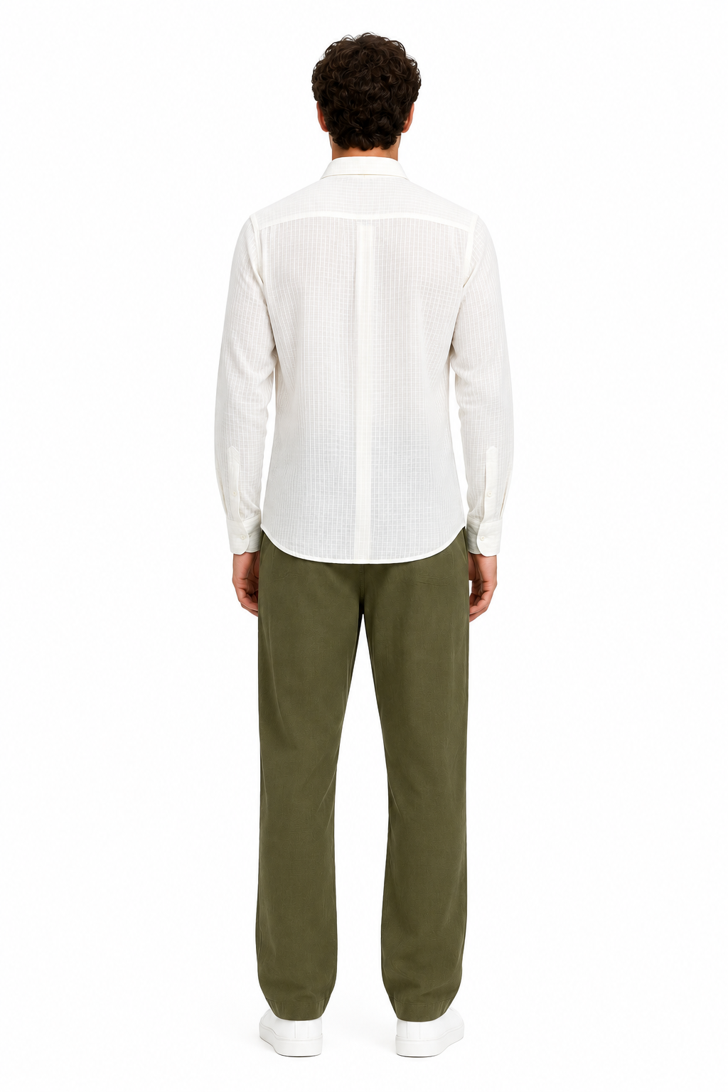 MATALINO Shirt – Textured Stripe, OFF White