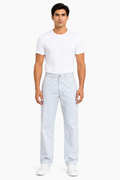 MATALINO Relaxed Straight Fit Cotton Trousers – Sky Blue