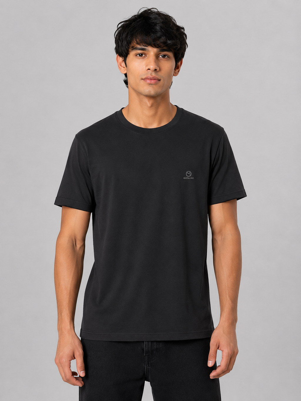 MATALINO T-Shirt – Crew Neck, Black