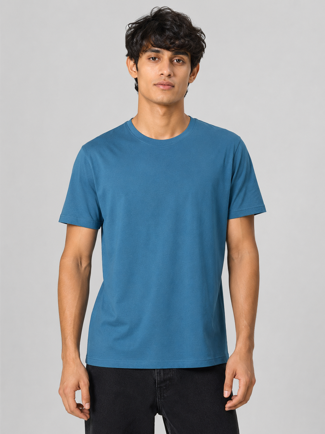 MATALINO T-Shirt – Crew Neck, Teal Blue