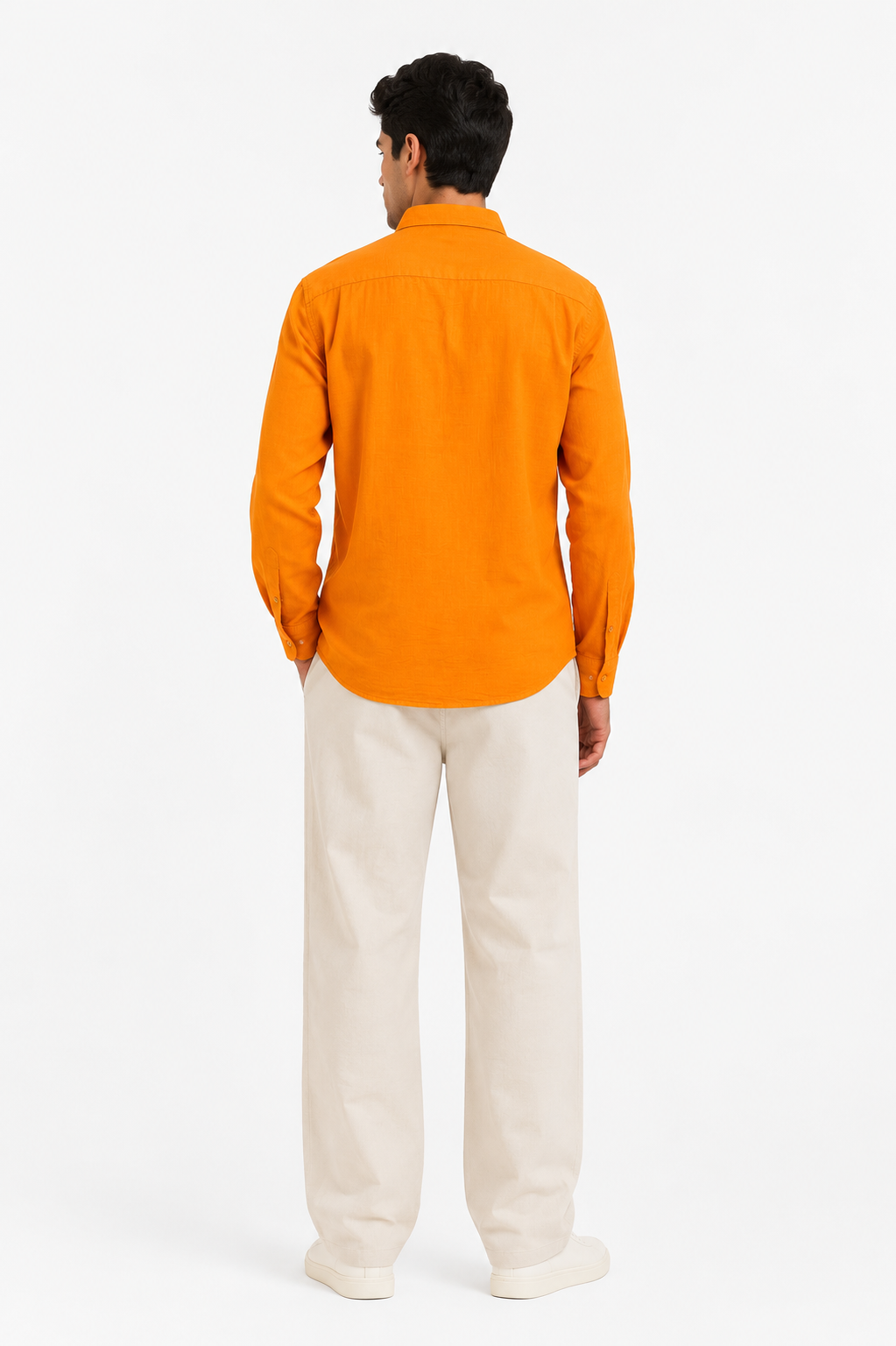 MATALINO Shirt – Cotton Blend, Mustard Orange