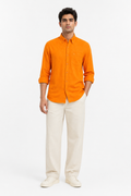 MATALINO Shirt – Cotton Blend, Mustard Orange