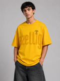 MATALINO Oversized Drop Shoulder Graphic T-Shirt – Mustard Yellow