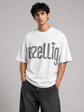 Matalino Oversized Drop Shoulder Graphic T-Shirt – White