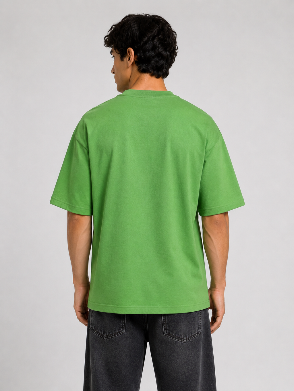 Matalino Oversized Drop Shoulder Graphic T-Shirt – Green